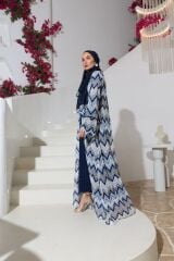 2057 Triko Abaya+Uzun İç Elbise+Şal